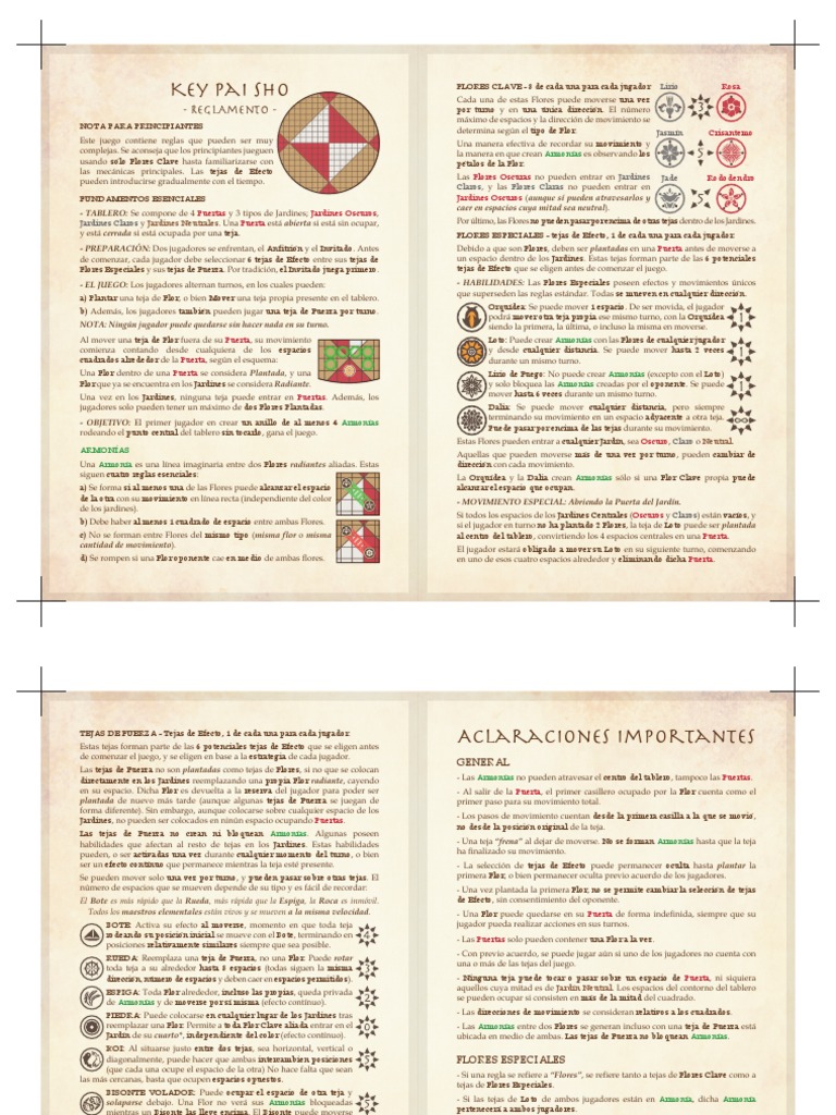 Resumen Key Pai Sho PDF | PDF | Fuerza | Flores