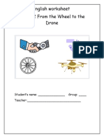 Technology worksheet: From wheels to drones