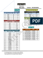 Price List 2022-2023 PDF