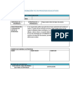 Plantilla de Integración Tic en Procesos Educativos