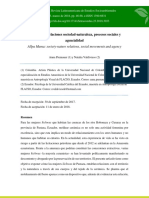 Premauer y Valdivieso (2018) Allpa Mama. Relaciones Sociedad-Naturaleza, Procesos Sociales y Agencialidad