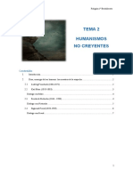 Tema 2 - Humanismos No Creyentes