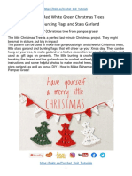 Red White Green Christmas Trees With Bunting PDF