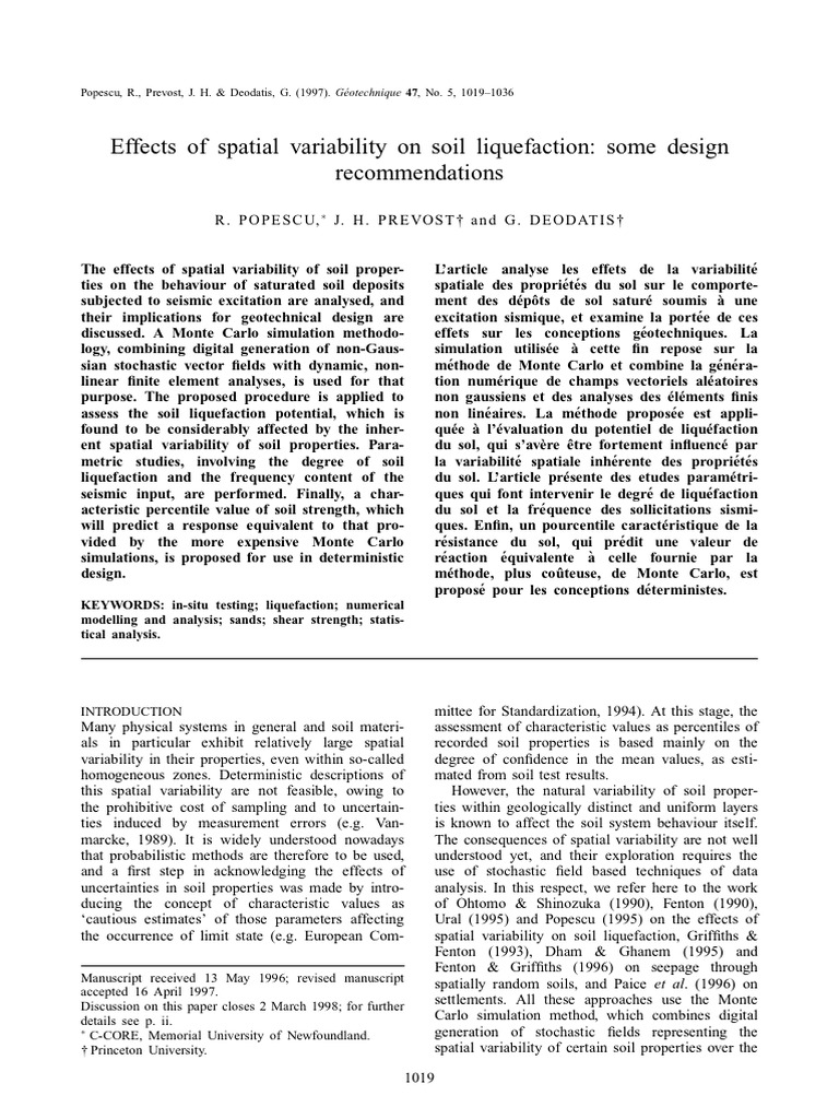 Popescu 1997 | PDF | Monte Carlo Method | Normal Distribution