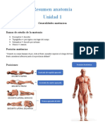 Resumen Anatomía Unidad Uno