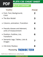 CSS Cheat Sheet | PDF | Cascading Style Sheets | Graphic Design