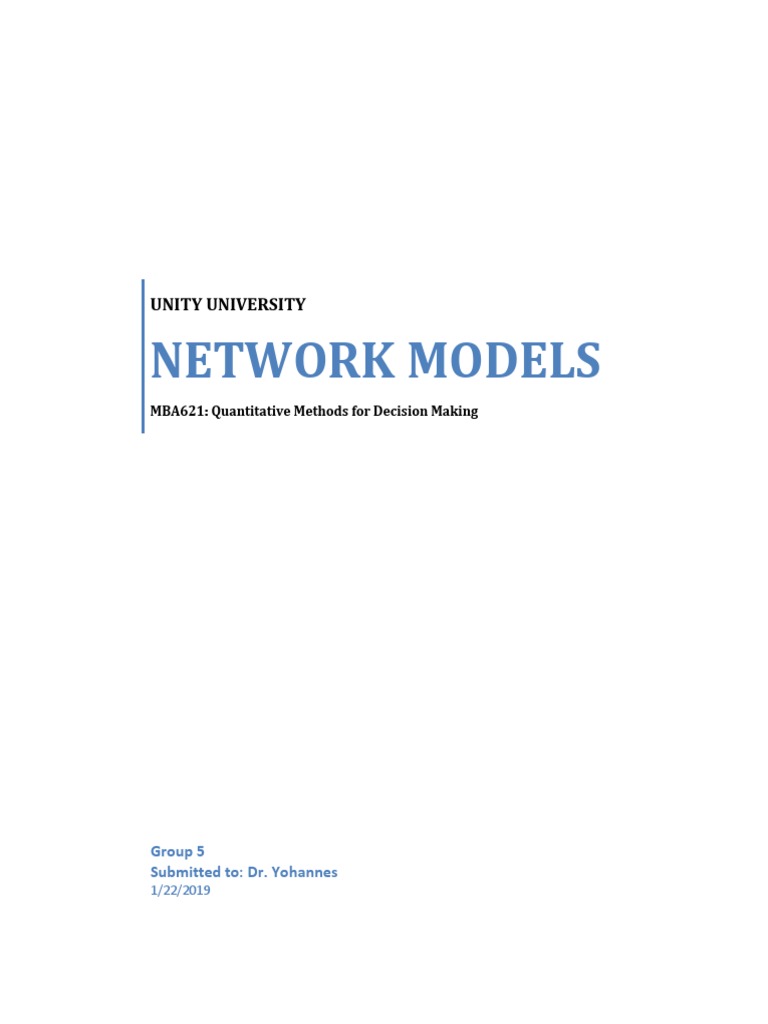 Network Models in Project Management | PDF
