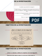 Metodologia Investigacion - Objetivos