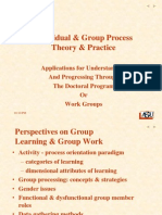 Individual & Group Process Theory & Practice