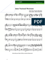 Himno Nacional Mexicano - Partitura Fácil para Piano