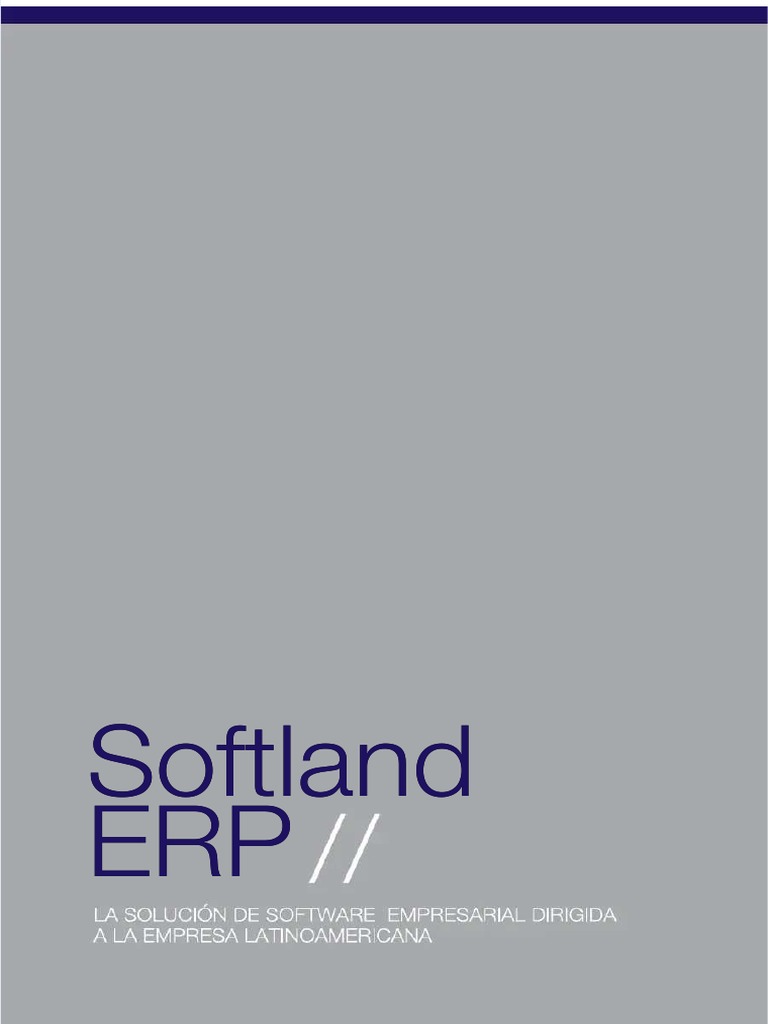 PDF Brochure Softland Erp | PDF