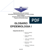 Epidemiología Glosario.