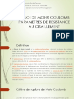 La Loi de Mohr Coulomb