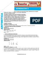 Numeracion II para Tercero de Secundaria