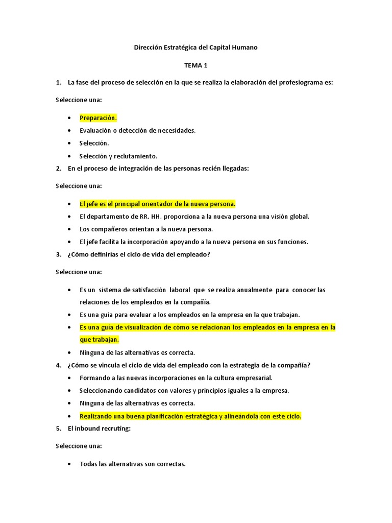 Dirección Estratégica Del Capital Humano | PDF | Reclutamiento | Liderazgo