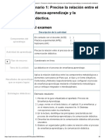 Examen - (AAB02) Cuestionario 1 - Precise La Relación Entre El Proceso de Enseñanza-Aprendizaje y La Comunicación Didáctica