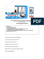 Dopet Doha Petroleum Construction Company ONLINE INTERVIEW QUESTIONS