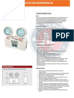 Luces de Emergencia Ficha Tecnica