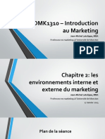 Cours 2 - Les Environnements Interne Et Externe Du Marketing - Partie 1 - 17 Janvier 2023 - VE