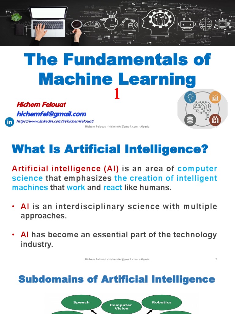 The Fundamentals of Machine Learning 1 PDF | PDF