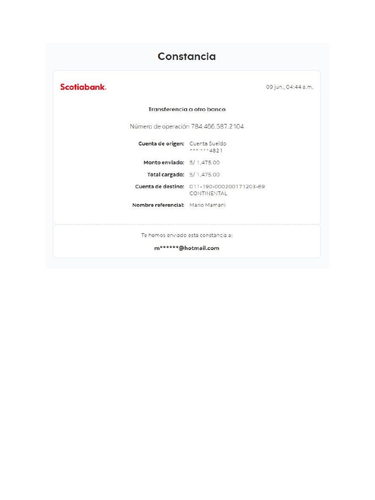 Constancia scotiabank pdf