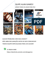 Jogos PS2 e suporte técnico Alan Games