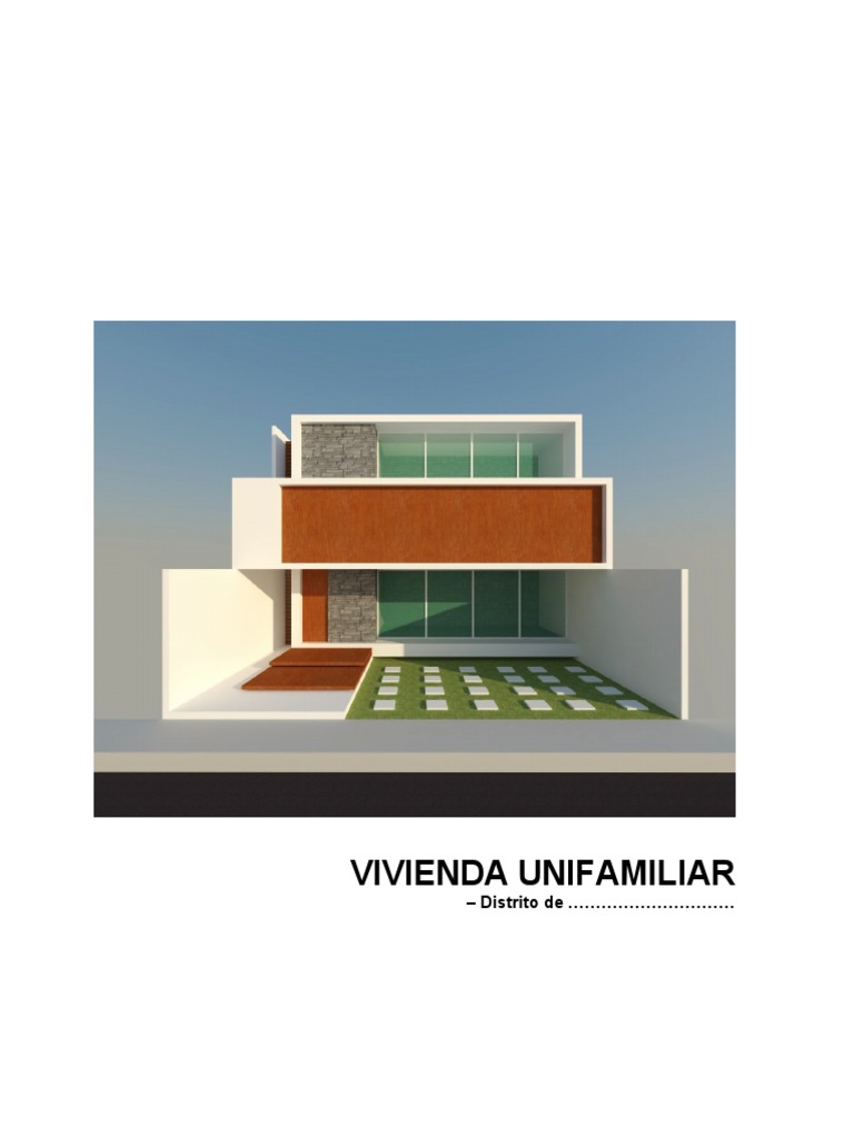 Proyecto de Vivienda Unifamiliar en Lima | PDF | Dormitorio | Diseño ...