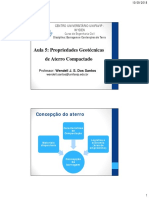 Aula 5 - Propriedades Geotenicas de Aterro Compactado