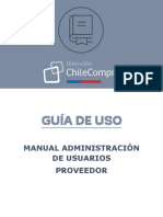 Guía de Uso - Administración de Usuario Proveedor PDF