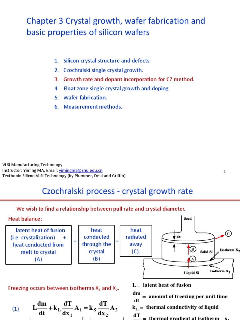 Silicon Wafer Doping and Growth Methods | PDF | Doping (Semiconductor ...