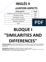 Bloque I Similarities and Diferences Materials 2023