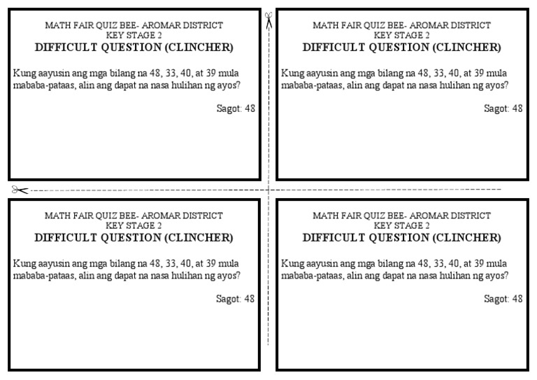 Clincher Question | PDF