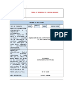 Informe de Necesidad Tipo de Producto: Bien X Servici O Obra Consultoria Objeto de Contratación