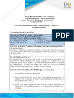 Guía de Actividades y Rúbrica de Evaluación - Unidad 2 - Tarea 3 - Cuidados Básicos