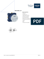 GROHE Specification Sheet 35600000 PDF