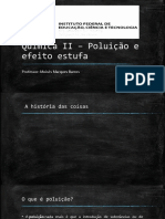 Química II - Poluição, efeito estufa e gases