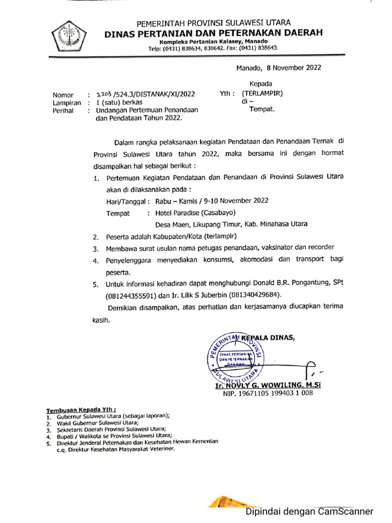 Undangan Pertemuan | PDF