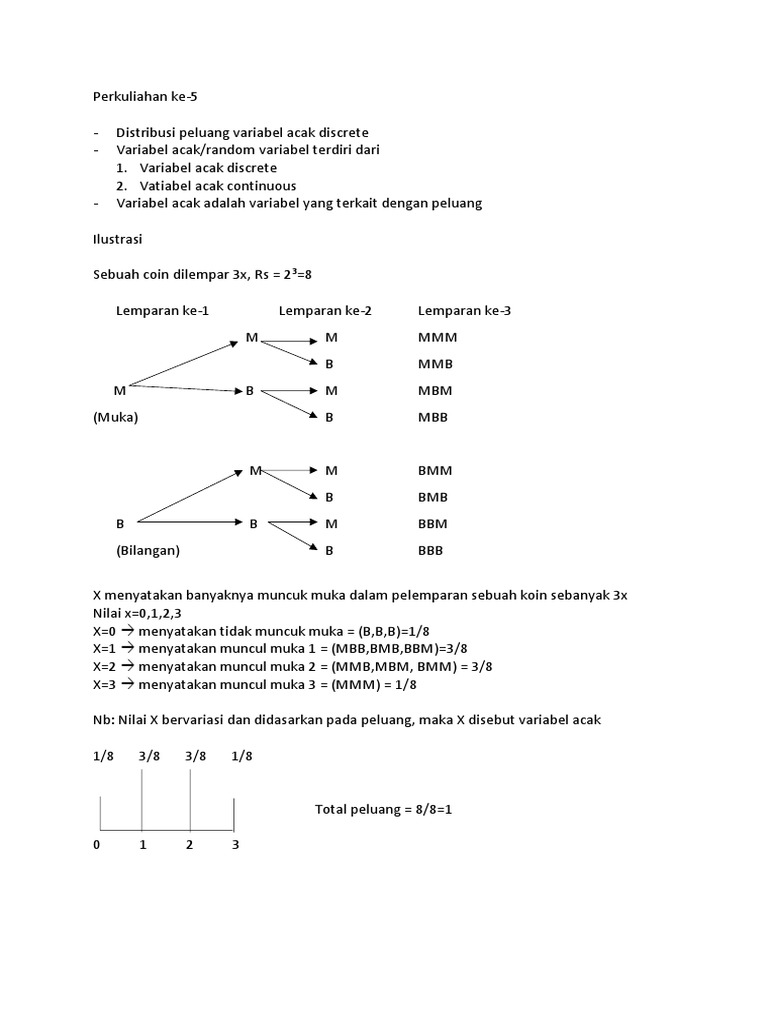 05-Distribusi Peluang Variabel Acak | PDF