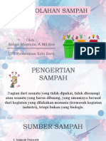 Pengolahan Sampah: Oleh: Salma Sharmila, A.Md - Kes