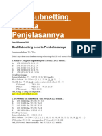 Soal Subnetting Beserta Penjelasannya