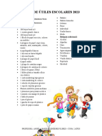 Lista de Útiles Escolares