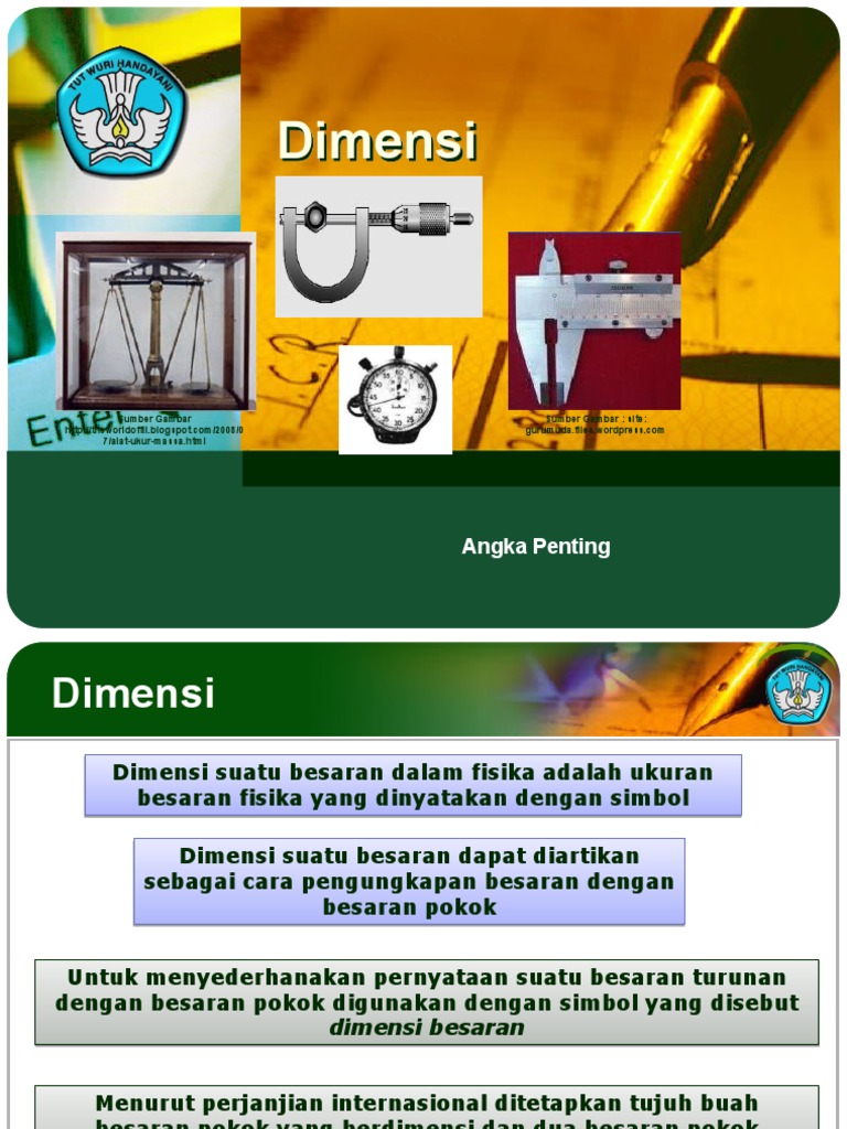 Lambang Dimensi Besaran Fisika | PDF | Metode & Bahan Ajar