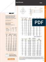 Countersunk Socket Head Screws Inch Spec Sheet