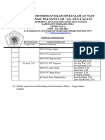 Schedule Sosialisasi