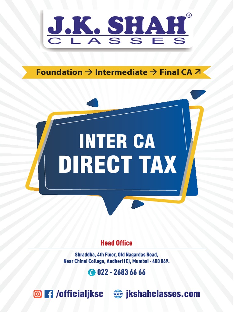 Direct Tax PDF | PDF | Income Tax | Taxes
