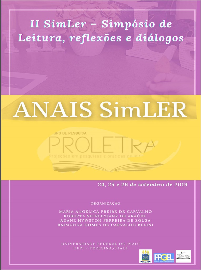 Anais do II Simpósio SimLer 2019 | PDF | Cognição