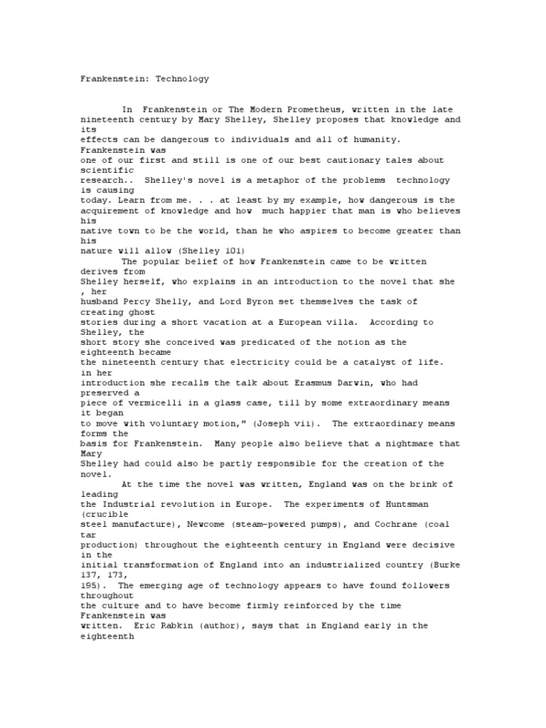 Frankenstein Essay | Writing the Best Essay on Frankenstein