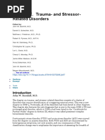 DSM V Clinical Cases - Chapter 7 Trauma and Stressor Related Disorders