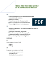 Cuál Es La Diferencia Entre Una Sociedad Anónima y Una Sociedad de Responsabilidad Limitada PDF