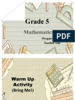 Grade 4 (MATH - 5 - PERCENT) - PPT LUIS